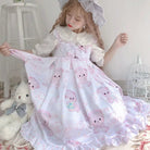 Angelic Baby Teddy Bear Lolita Dress for Pastel Princesses - Cosparty