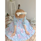 Angelic Baby Teddy Bear Lolita Dress for Pastel Princesses - dresses