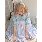 Angelic Baby Teddy Bear Lolita Dress for Pastel Princesses - dresses