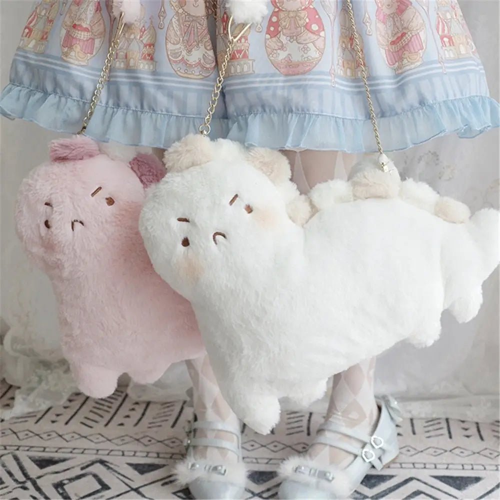 Angry Dino Plush Purse for Kawaii Fashion Lovers - Cosparty