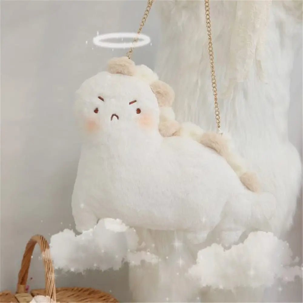 Angry Dino Plush Purse for Kawaii Fashion Lovers - Cosparty