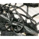 Anime Inspired Lingerie Set with Bat Wings and Vegan Leather Accents - Cosparty