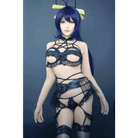 Anime Inspired Lingerie Set with Bat Wings and Vegan Leather Accents - Cosparty