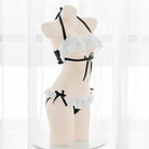 Anime Inspired Lingerie Set with Ruffles and Ribbons - Cosparty