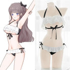 Anime Inspired Lingerie Set with Ruffles and Ribbons - Cosparty