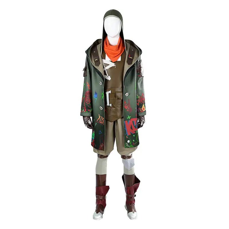 Arcane Firelight Ekko Cosplay Costume Set - Cosparty