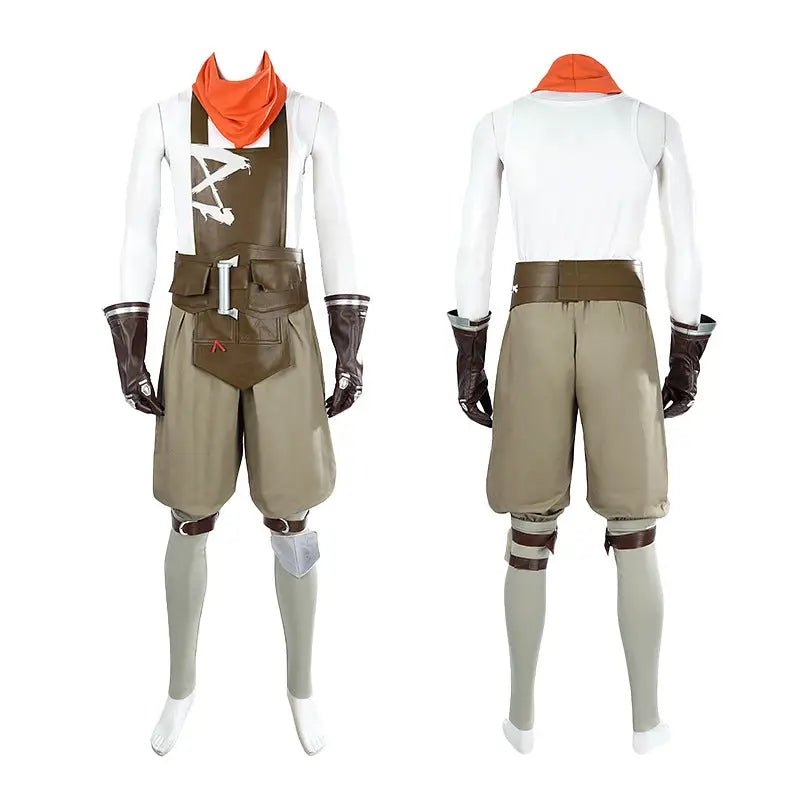 Arcane Firelight Ekko Cosplay Costume Set - Cosparty