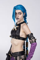 Arcane League of Legends Jinx Cosplay Costume Set - Cosparty