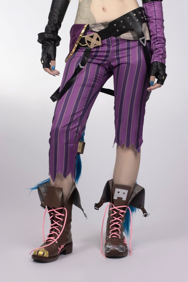 Arcane League of Legends Jinx Cosplay Costume Set - Cosparty