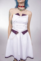 Arcane Season 2 AU Powder White Dress Cosplay Costume - Cosparty