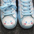 Artisan Crafted Blue Cinnamoroll Inspired Athletic Sneakers - shoes