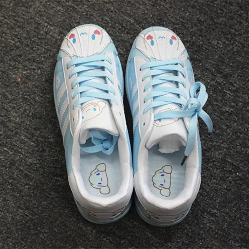 Artisan Crafted Blue Cinnamoroll Inspired Athletic Sneakers - shoes