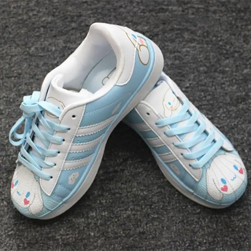 Artisan Crafted Blue Cinnamoroll Inspired Athletic Sneakers - shoes