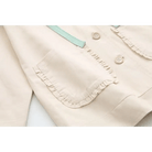 Avocado Teddy Bear Windbreaker Coat for Spring and Fall - Cosparty