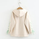 Avocado Teddy Bear Windbreaker Coat for Spring and Fall - Cosparty