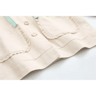 Avocado Teddy Bear Windbreaker Coat for Spring and Fall - Cosparty