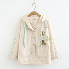 Avocado Teddy Bear Windbreaker Coat for Spring and Fall - coat