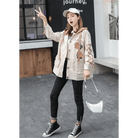 Avocado Teddy Bear Windbreaker Coat for Spring and Fall - Cosparty