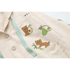 Avocado Teddy Bear Windbreaker Coat for Spring and Fall - Cosparty