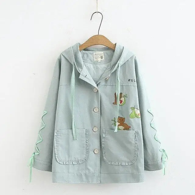 Avocado Bear Jacket - Green / L - coat