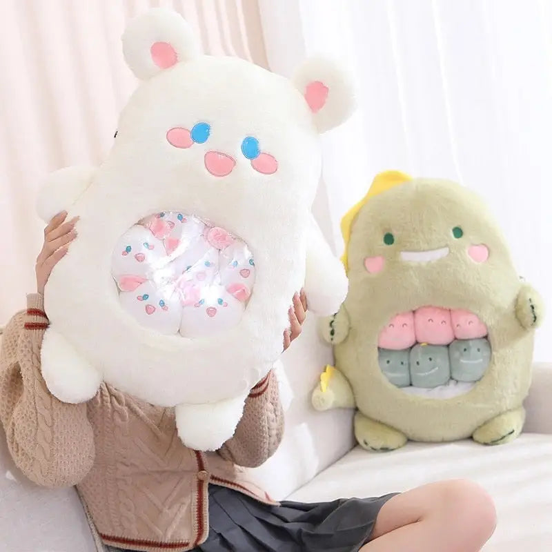 Baby Animal Bag of Stuffies featuring Adorable Koalas Bears Dinosaurs and Bunnies - stuffed animal