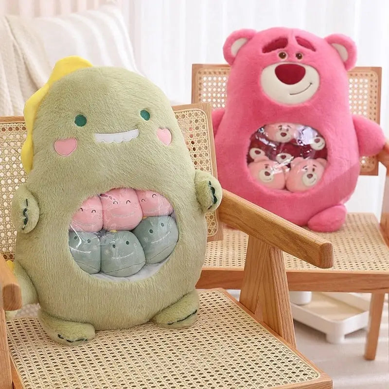 Baby Animal Bag of Stuffies featuring Adorable Koalas Bears Dinosaurs and Bunnies - stuffed animal