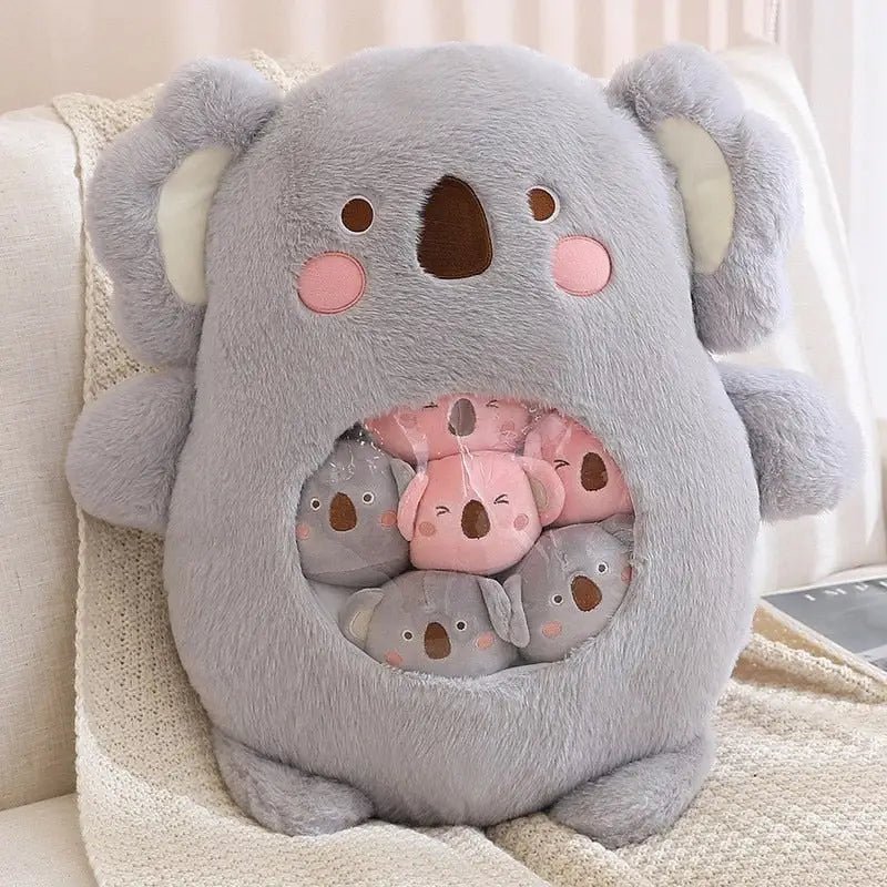 Baby Animal Bag of Stuffies featuring Adorable Koalas, Bears, Dinosaurs, and Bunnies - Cosparty