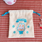 Baby Bear and Bunny Corduroy Drawstring Bags for Cute Belongings - Cosparty