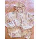 Baby Bear Windbreaker Jacket in Pastel Colors for Kawaii Lovers - sweater