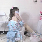 Baby Bear Windbreaker Jacket in Pastel Colors for Kawaii Lovers - Cosparty