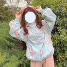 Baby Bear Windbreaker Jacket in Pastel Colors for Kawaii Lovers - sweater