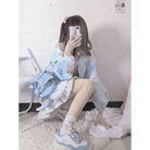 Baby Bear Windbreaker Jacket in Pastel Colors for Kawaii Lovers - Cosparty