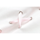 Baby Blue Narwhal Hoodie with Corset Lace - Up Ties - Cosparty