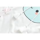 Baby Blue Narwhal Hoodie with Corset Lace - Up Ties - Cosparty