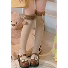 Baby Brown Cow Sweater Dress for Kawaii-Inspired Outfits - Socks Only / S - outfit