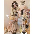 Baby Brown Cow Sweater Dress for Kawaii-Inspired Outfits - outfit