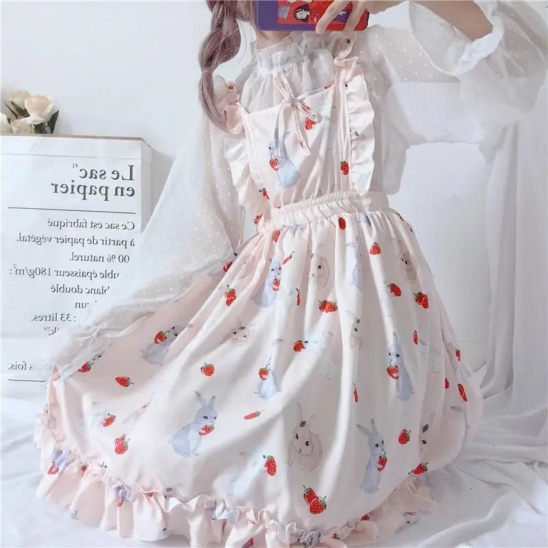 Baby Bunny Rabbit Suspender Dress for Kawaii Cuties - Cosparty