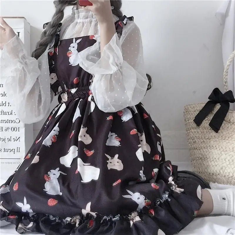 Baby Bunny Rabbit Suspender Dress for Kawaii Cuties - Cosparty