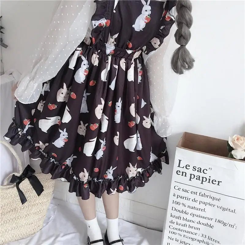 Baby Bunny Rabbit Suspender Dress for Kawaii Cuties - Cosparty