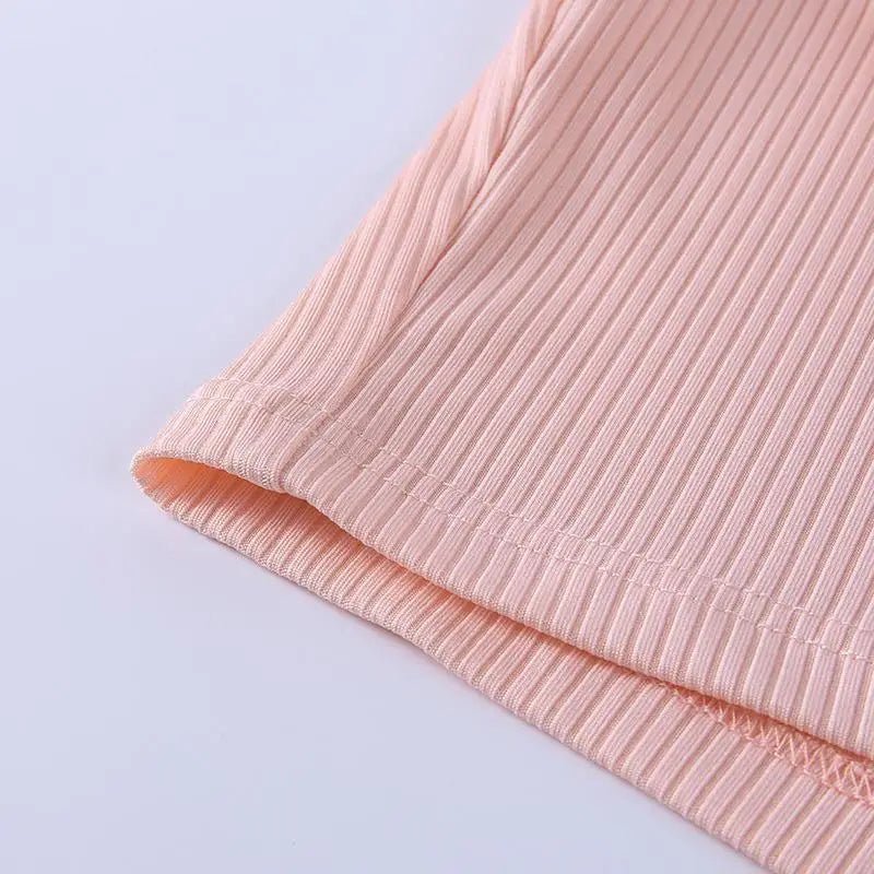 Baby Girl Pink Retro 90's Inspired Crop Top - Cosparty