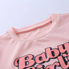 Baby Girl Pink Retro 90's Inspired Crop Top - Cosparty