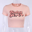 Baby Girl Pink Retro 90’s Inspired Crop Top - crop top