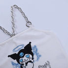 Baby Kuromi Crop Top with Chain Straps for Edgy Little Ones - Cosparty