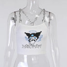 Baby Kuromi Crop Top with Chain Straps for Edgy Little Ones - shirt