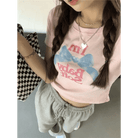 Baby Oil Inspired Pink I'm Baby Soft Crop Top - Cosparty