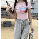 Baby Oil Inspired Pink I'm Baby Soft Crop Top - Cosparty