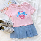 Baby Oil Inspired Pink I'm Baby Soft Crop Top - Cosparty
