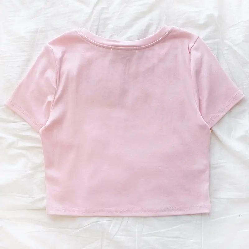 Baby Oil Inspired Pink I’m Baby Soft Crop Top - Shirt