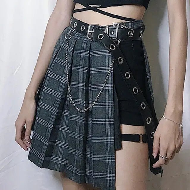 Badass Punk Rock Skirt for Cosparty Style - Cosparty