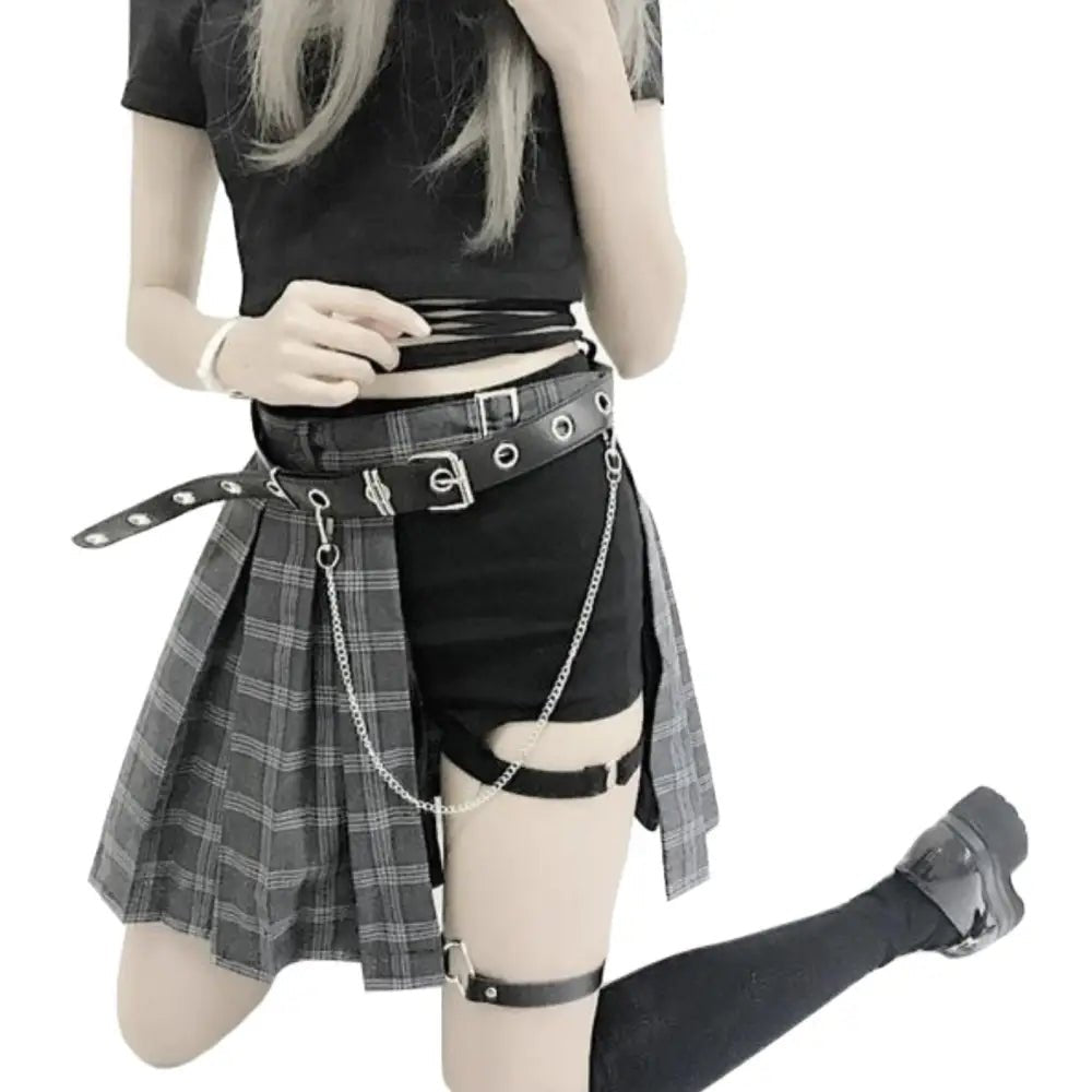 Badass Punk Rock Skirt for Cosparty Style - Cosparty